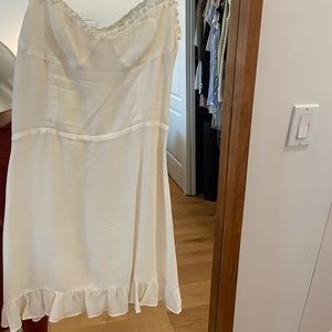 White reformation dress. Worn once for graduation